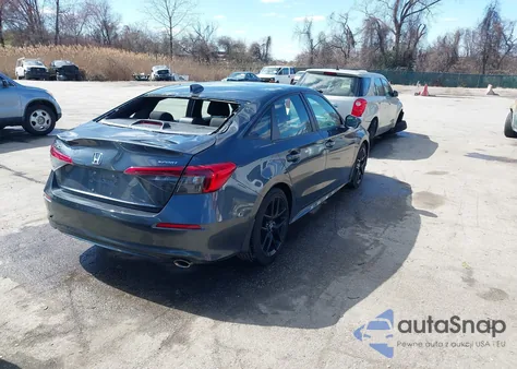 2022 Honda Civic Sport z USA, uszkodzony, nr VIN 2HGFE2F55NH587553